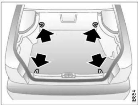 SAAB 9-3 (2001) - Interior equipment, trunk - 1