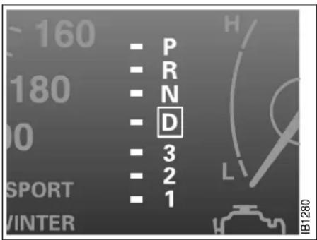 - 160 - P - R - N - D - 3 - 2 - 1 SPORT VINTER IB1280