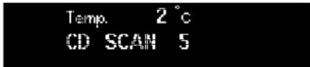 Temp. 2 °C CD SCAN 5