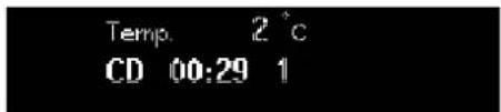 Temp. 2 °C CD 00:29 1