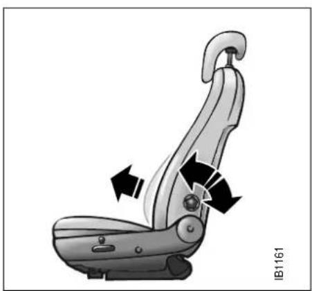 SAAB 9-5 (2001) - Backrest rake angle - 1