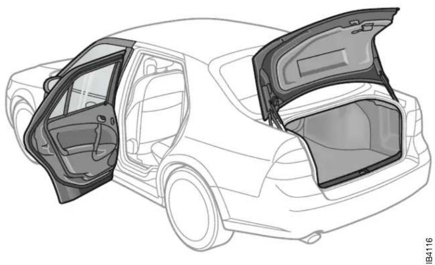SAAB 9-5 (2007) - Security - 1