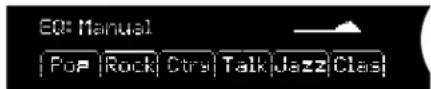 EQ: Manual Pop Rock Ctrl Talk Jazz Clas