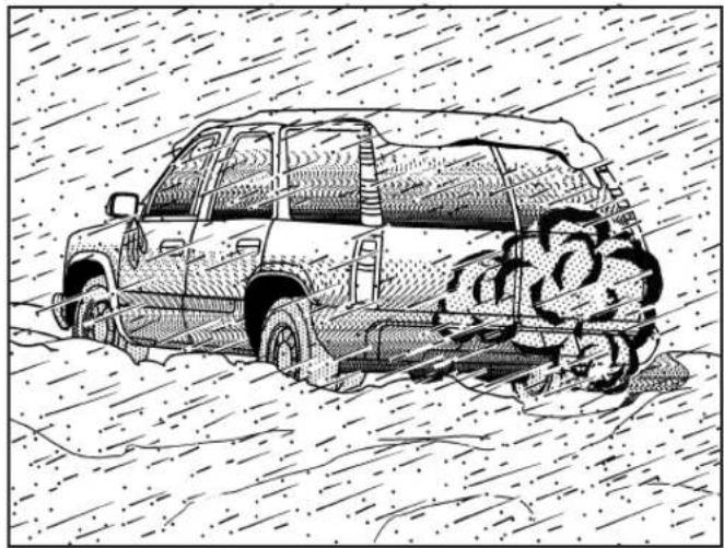 SAAB 9-7X (2008) - Si vous êtes surpris par un tempête de neige - 1