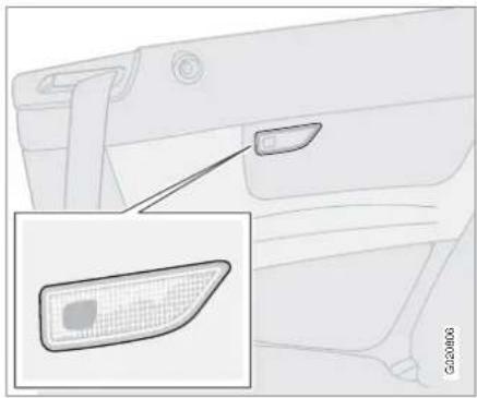 VOLVO C70 (2008) - Éclairage du plafonnier - 1