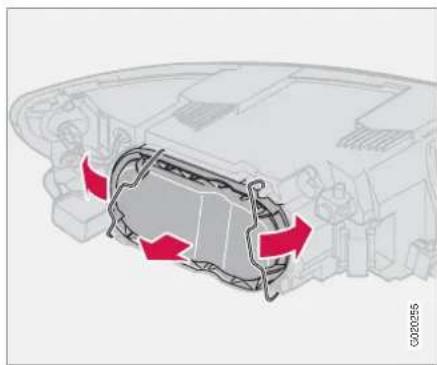VOLVO C70 (2008) - Changement d'ampoules - 1