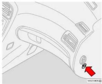 VOLVO S80 (2005) - Activation/désactivation du coussin gonflable (SRS) - 2