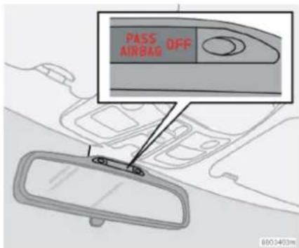 PASS AIRBAG OFF 8003403m