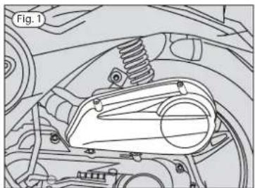Mechanical assembly diagram showing a spring-loaded component within a vehicle (no text or labels)