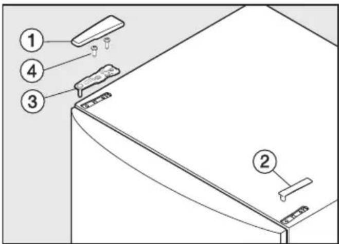 MIELE K 14827 SD - Changement de la butée de porte - 1