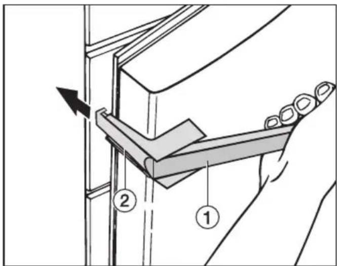 MIELE K 14827 SD - Retrait de la poignée : - 1