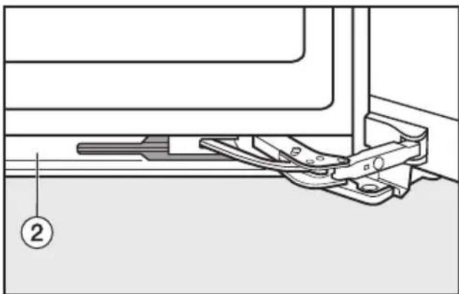 MIELE K 14827 SD - Changement de la butée de porte - 6