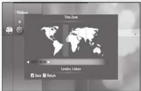 Time Zone GAT+ 00:00 > London, Lisbon Save Return