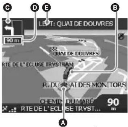 C D E B 90 m LEOT: QUAT DE DOUVRES QUAT DE DOUVRES RTE DE L' ECLUSE TRYSTRAM R. DUAT DES MONITORS CHEMIN DU MARÉ 90 RTE DE L' ECLUSE TRYST... m A