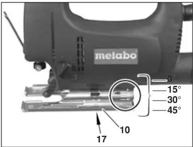 metabo 0° 15° 30° 45° 17 10