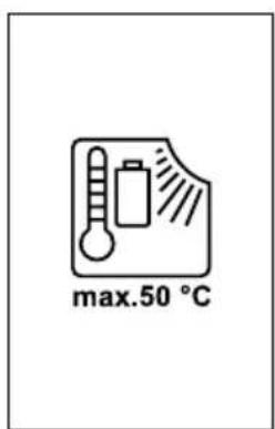 max.50 °C