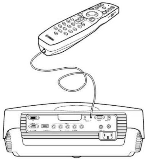 YAMAHA DPX-1000 - ■Using the remote as a wired remote control - 1