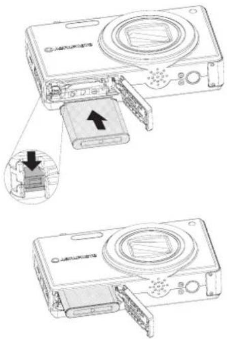 Diagram showing the internal structure and assembly of a digital camera, with Chinese annotations indicating component locations.