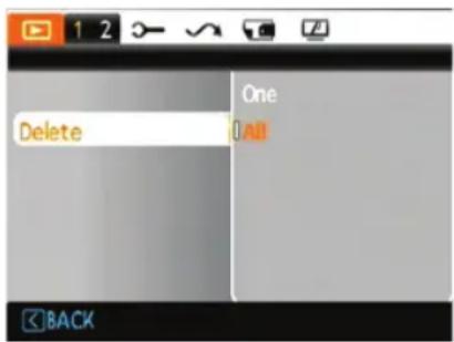 1 2 Delete One All BACK