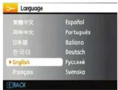 Language 繁體中文 Español 简体中文 Portugues 日本語 Italiano 한국어 Deutsch ►English Pусский Français Svenska BACK