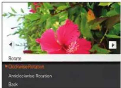 Rotate ▶ Clockwise Rotation Amiclockwise Rotation Back