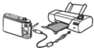 CASIO Exilim EX-FH100 - Raccordement direct à une imprimante compatible PictBridge - 1