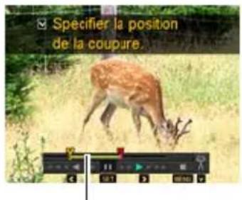 Specify la position de la coupure.