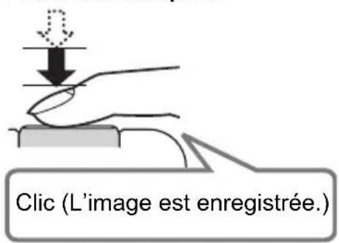 Clic (L'image est enregistrée.)