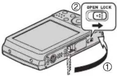 CASIO Exilim EX-Z16 - 3.Fermez le couvercle de batterie. - 1