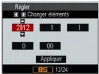 Regler Changer éléments 2012 1 1 0 00 Appliquer BS 12/24