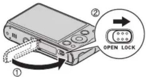 CASIO Exilim EX-ZR20 - 3.Fermez le couvercle de batterie. - 1