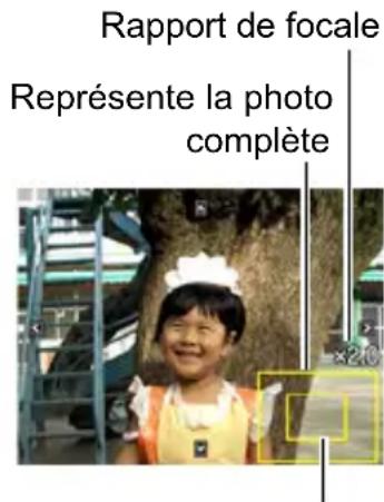Rapport de focale Représente la photo complète