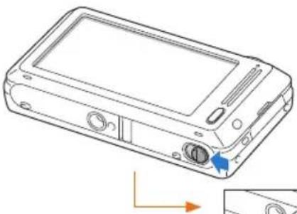 SAMSUNG ST700 - Insertion de la batterie et de la carte mémoire - 1