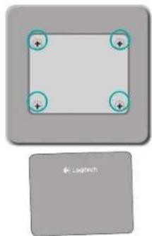 LOGITECH T620 Touch - Pillerin elden çıkarılması - 1
