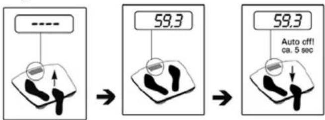 ---- 59,3 59,3 Auto off! ca. 5 sec