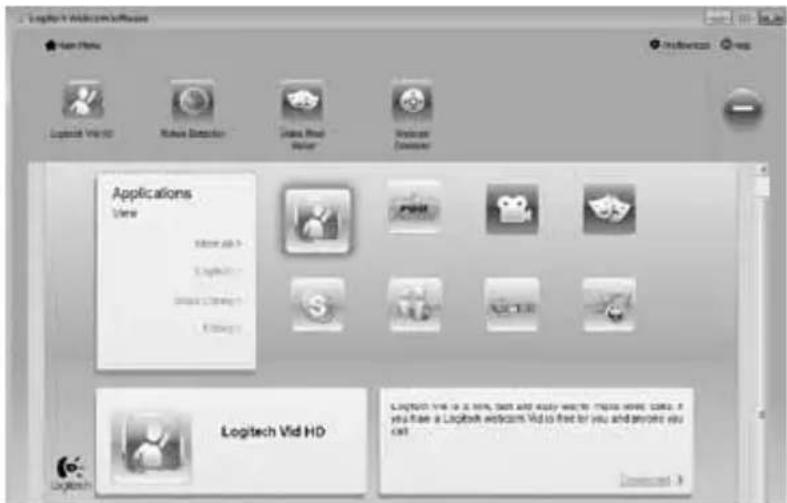 Logitech Vid HD Applications View Logitech Vid HD Logitech Vid HD
