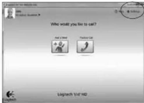 LOGITECH HD Pro C910 - Einstellungen des Kontos abrufen und Anwendungen starten - 1
