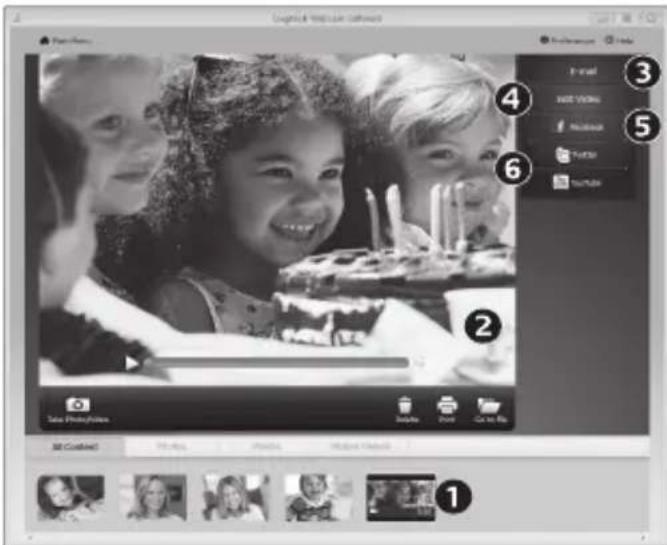 Logical Help Like Software Photo Add Video Add Book Facebook Twitter YouTube 2 Take Photos/Video Details Print Create Map All Connected Photos Images Hotspot Views 1