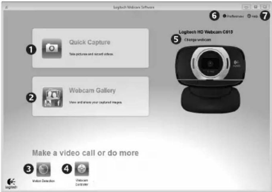 LOGITECH HD C615 - Informazioni sul software della webcam Logitech - 1