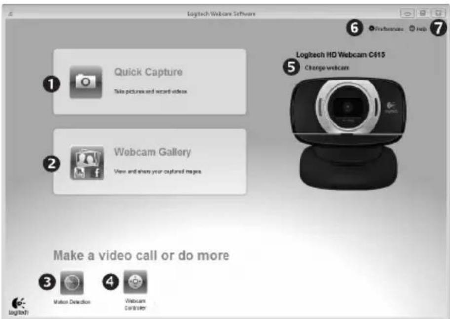LOGITECH HD C615 - Κατανόηση του Logitech Webcam Software - 1