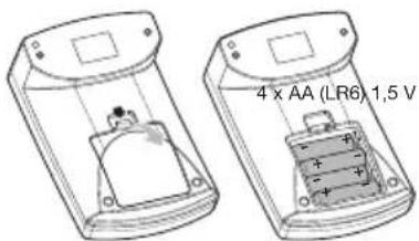 4 x AA (LR6) 1,5 V