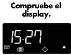 Compruebe el display. 15:27