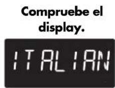 Compruebe el display.