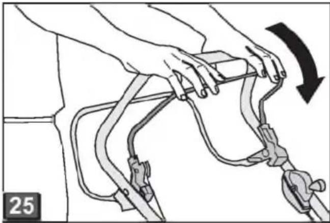 Illustration of a person using a cable device to lift a vehicle (no text or symbols visible)