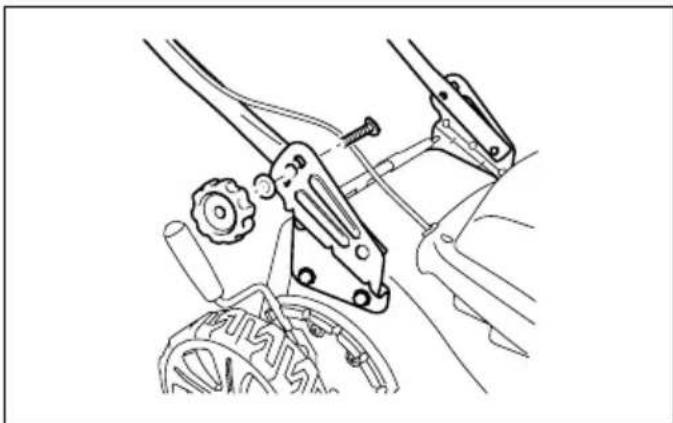 Technical line drawing of a mechanical assembly with no visible text or symbols