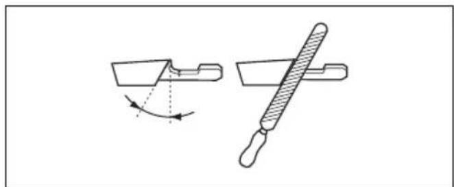 HUSQVARNA 365 X-Torq - General information about how to sharpen the cutters - 2