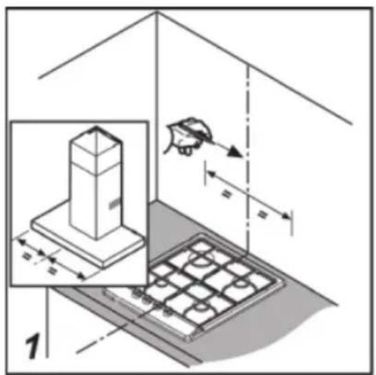 Technical diagram showing a mechanical assembly with labeled components and dimension annotations
