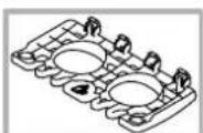 Diagram of a car air conditioner unit with labeled parts F and G, showing internal components and airflow direction