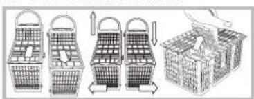 HOTPOINT LDF 12314E B EU - Cutlery basket - 1