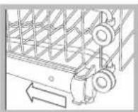 HOTPOINT LFF 8314E EU - Ne jamais soulever ou abaisser le panier d'un seul côté. - 1